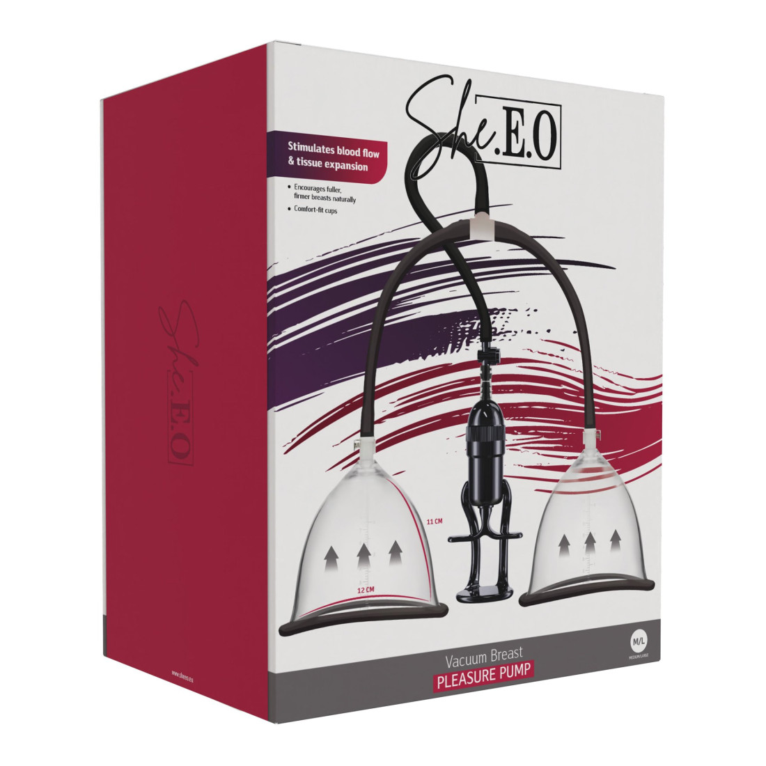Krūtų pompa „Vacuum Breast Pleasure Pump M/L” - She.E.O Krūtų pompa „Vacuum Breast Pleasure Pump M/L” - She.E.O
