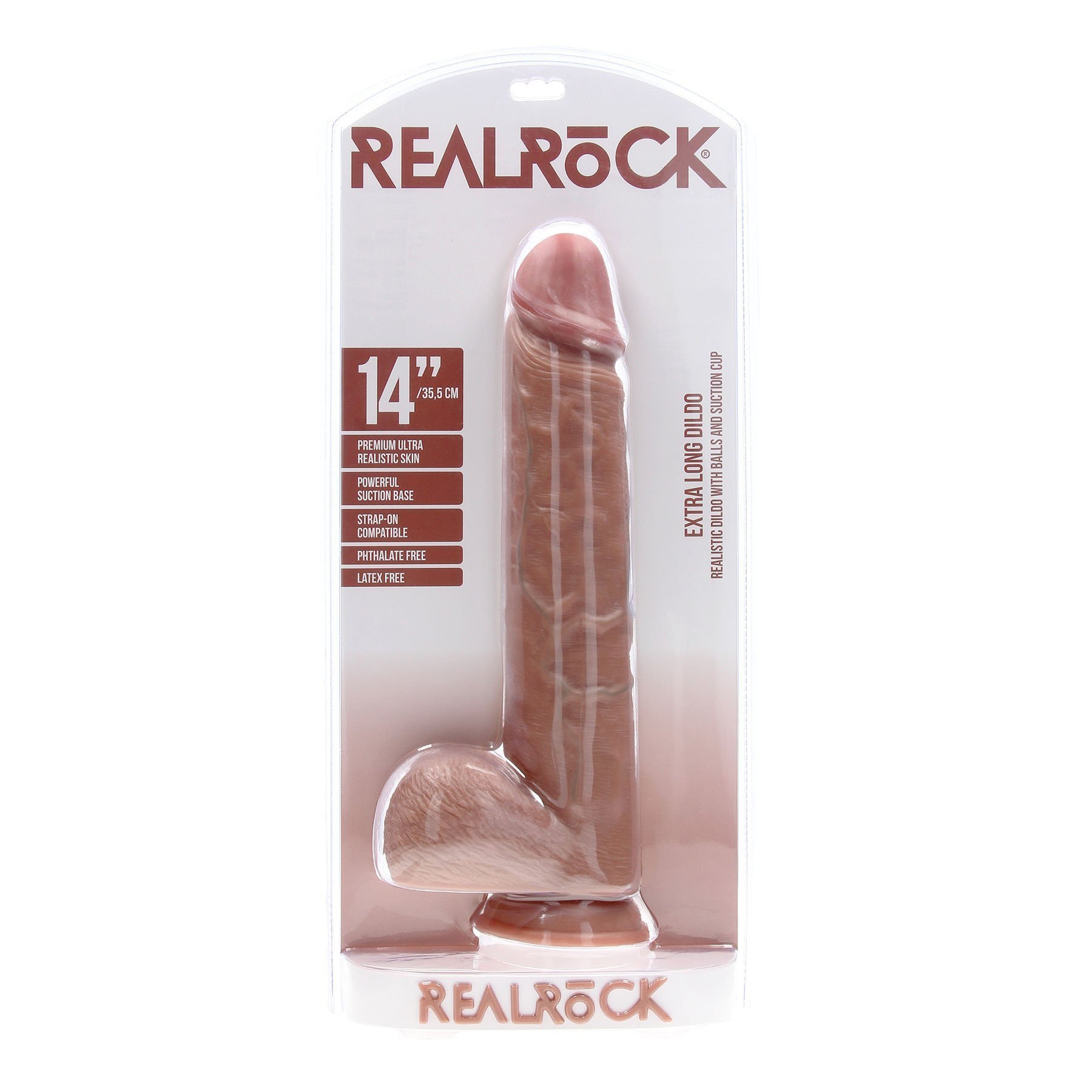 XXXL falo imitatorius „Extra Large Thick Straight 14“ - RealRock