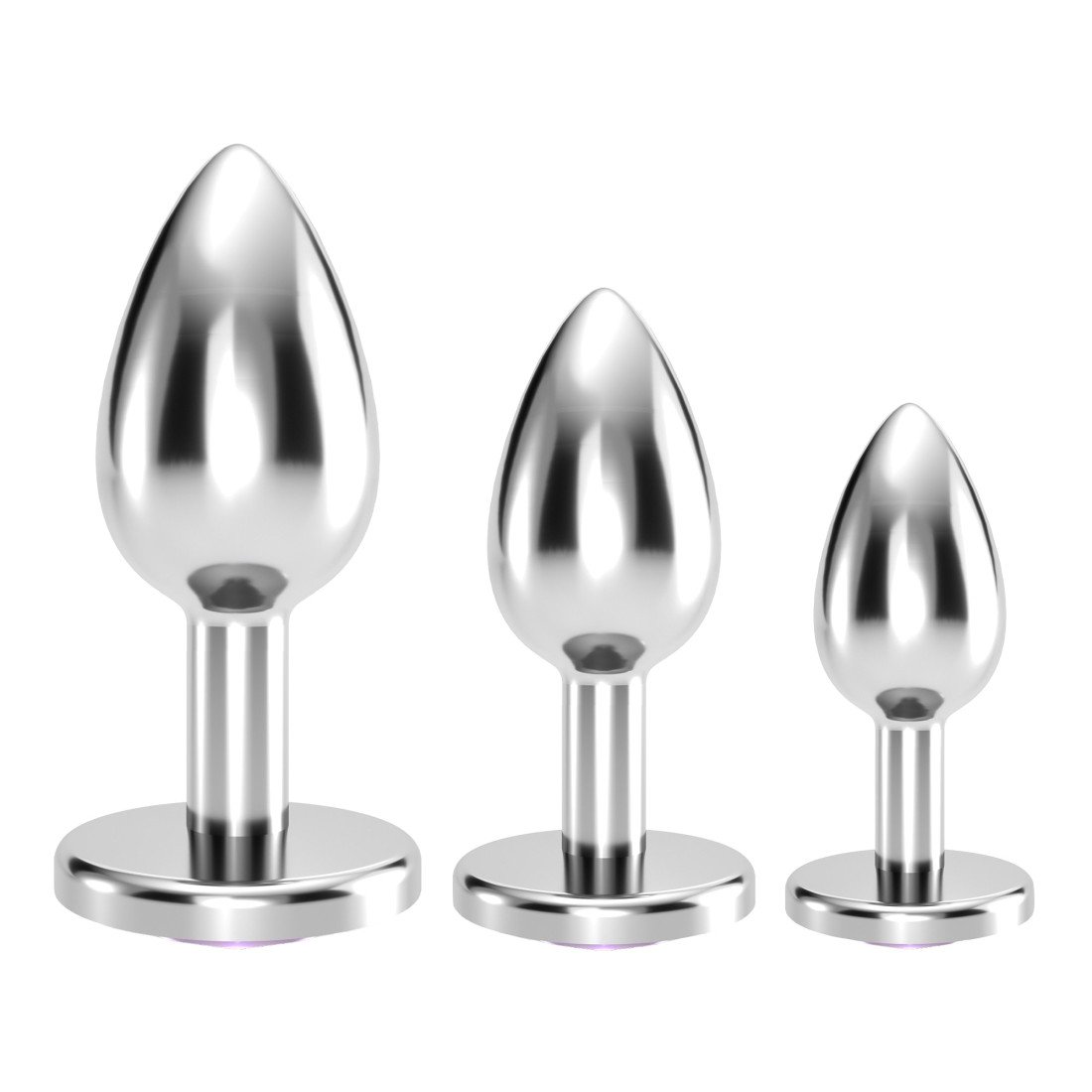 Analinių kaiščių rinkinys „Bijou Anal Train Trio Pink“ - Crushious