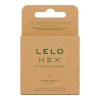 Prezervatyvai „HEX Organic Latex“, 3 vnt