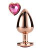 Didelis analinis kaištis „Rose Gold Gleaming Love“ - Dream Toys