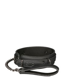 Antkaklio ir pavadėlio rinkinys „Fetish Collar With Leash“ - EasyToys