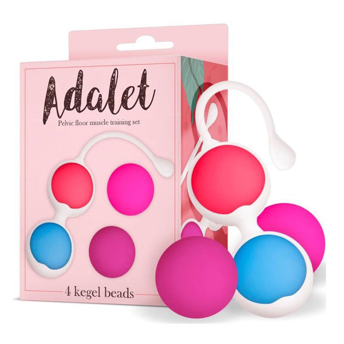 Vaginalinių kamuoliukų rinkinys „Adalet 4 Kegel Beads“ - Intoyou