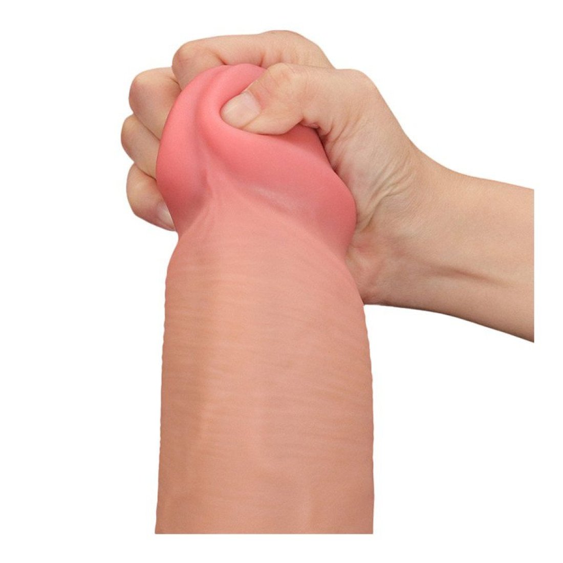 XXL dydžio falo imitatorius (pažeista pakuotė) „Sliding Skin Dong 14“ - Lovetoy