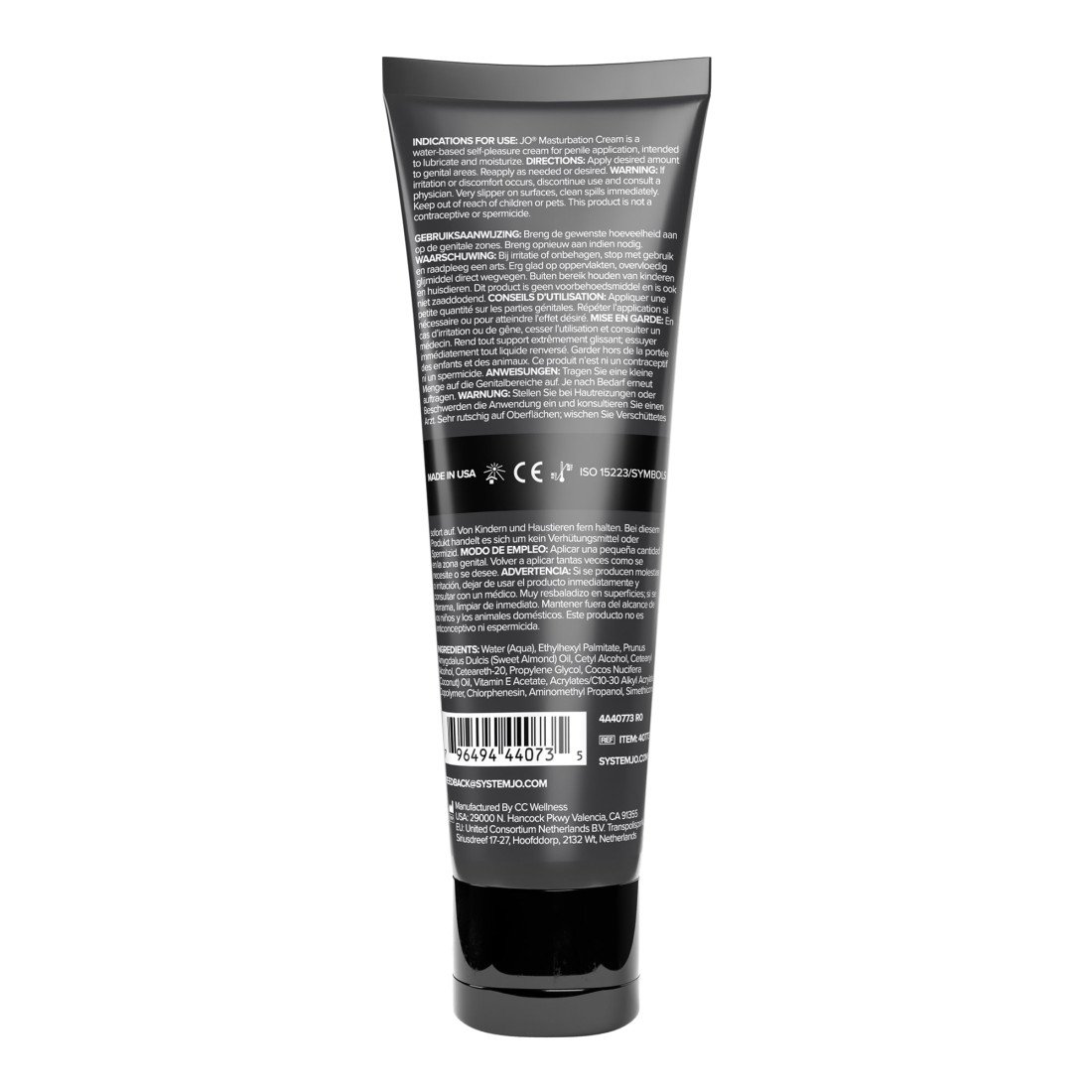 Lubrikantas vyrams „Masturbation Cream“, 120 ml - System JO