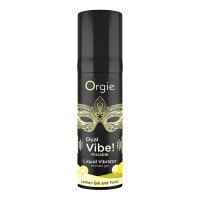 Stimuliuojantis gelis „Dual Vibe! Lemon Gin and Tonic“, 15 ml - Orgie