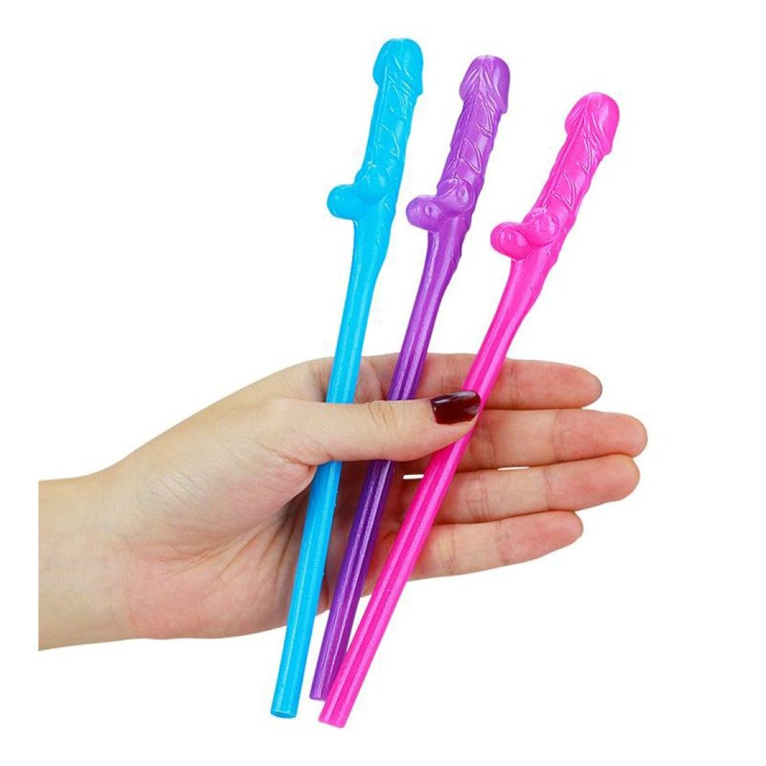 Šiaudeliai „Willy Straws“, 9 vnt. - Love Toy