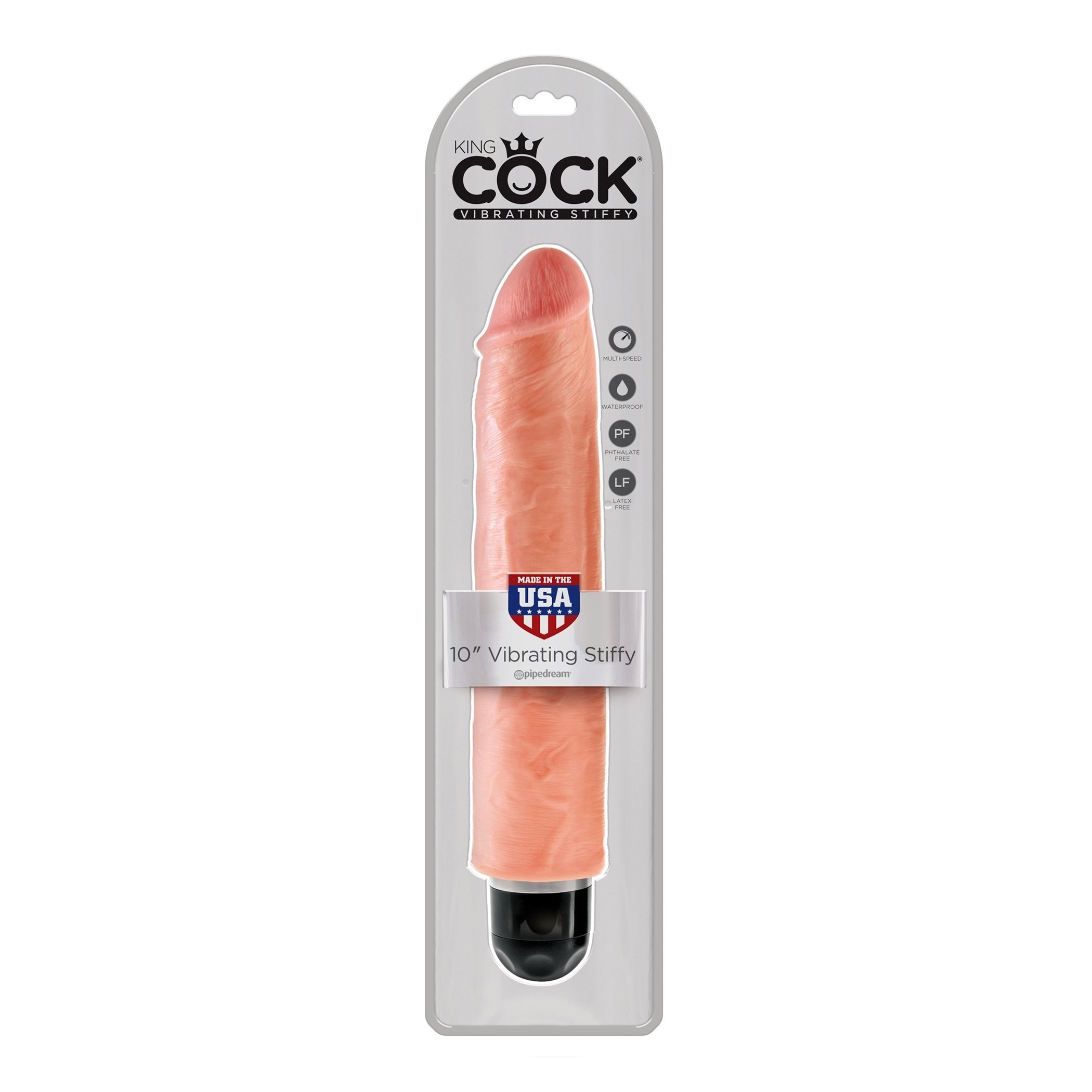 Vibruojantis dildo „Vibrating Stiffy Nr. 10“ - King COCK