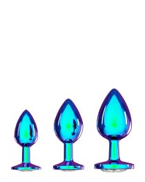 Analinių kaiščių rinkinys „Metal Anal Plug Set“ - Ouch!