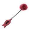 Dvipusis bizūnas „Feather Tickler and Rose Shape Paddle“ - Latetobed