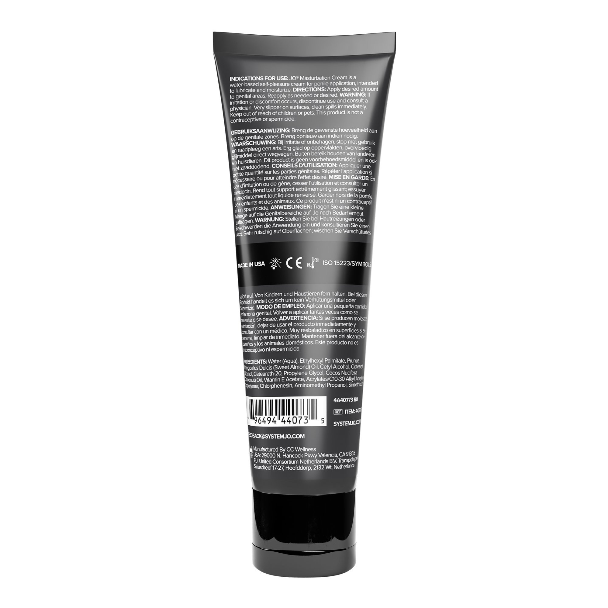 Lubrikantas vyrams „Masturbation Cream“, 120 ml - System JO