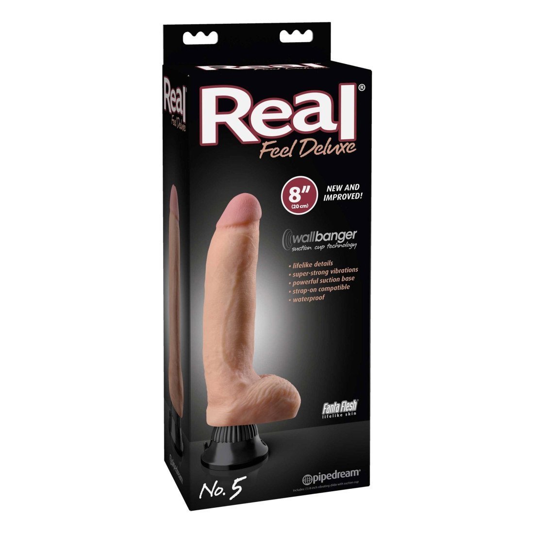 Vibruojantis falo imitatorius „Real Feel Deluxe Nr. 5“ - Pipedream