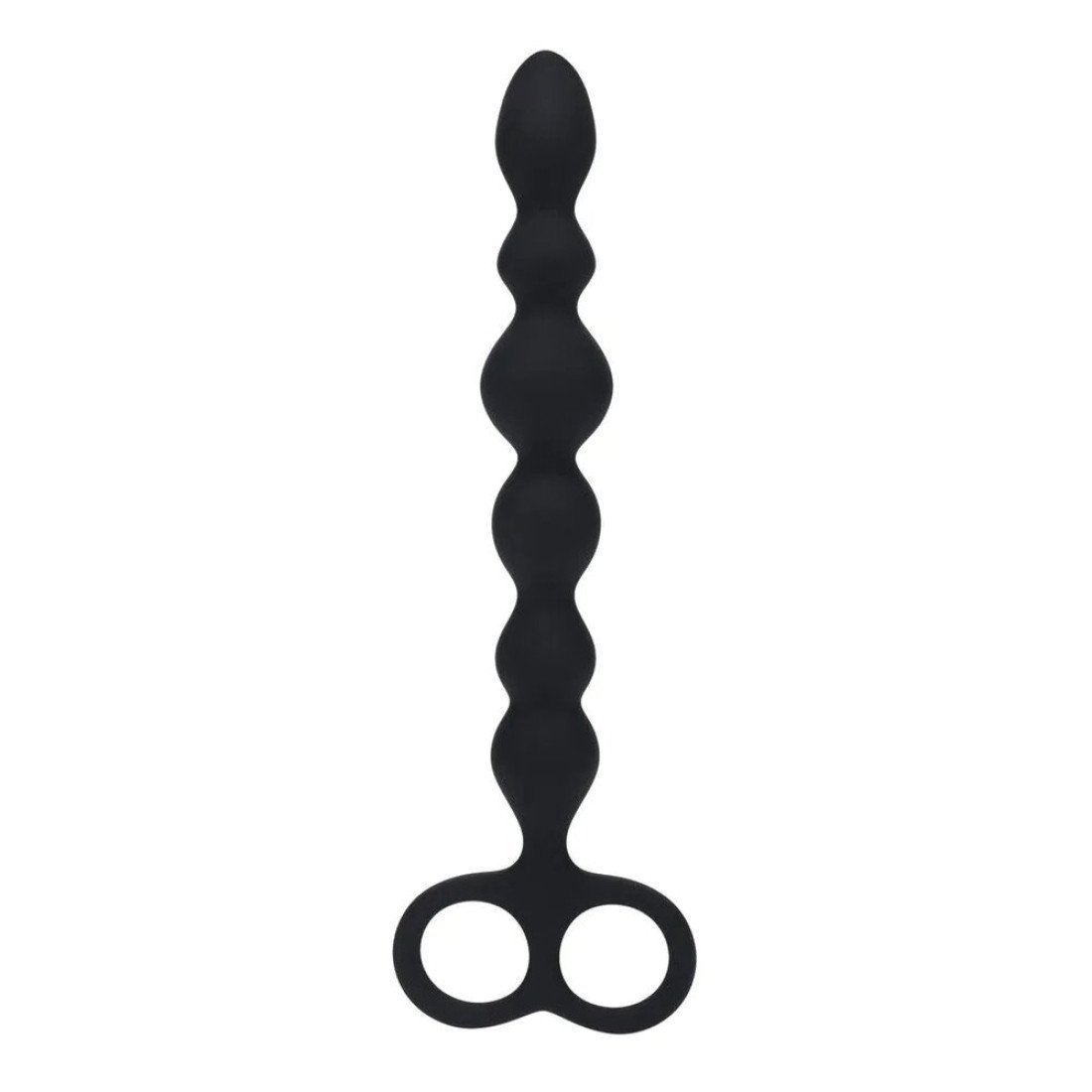 Analiniai karoliukai „Beaded Anal Probe with Double Loop“ - Shots Toys