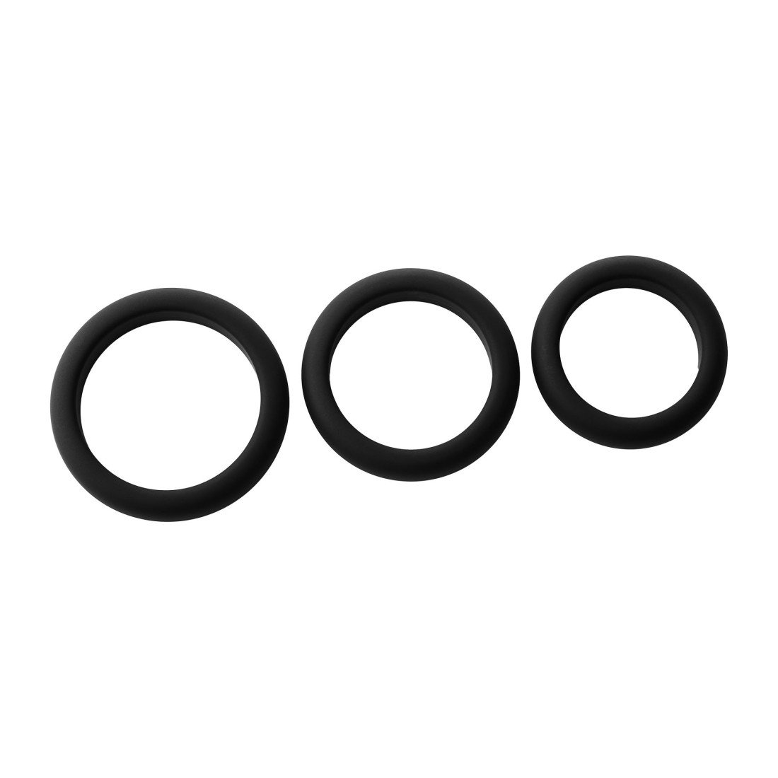 Penio žiedų rinkinys „Smooth Silicone Cockring Pack“ - Ramrod