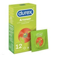 Stimuliuojantys prezervatyvai „Arouser“, 12 vnt. - Durex