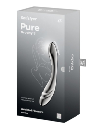 Metalinis dildo „Pure Gravity 3” - Satisfyer