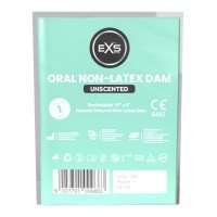 Prezervatyvas oraliniam seksui „Non-Latex Dam Unscented“ - EXS Condoms