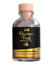 Šildantis masažo gelis „Passion Fruit“, 30 ml - Intt