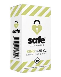 Dideli prezervatyvai „King Size XL“, 10 vnt. - Safe