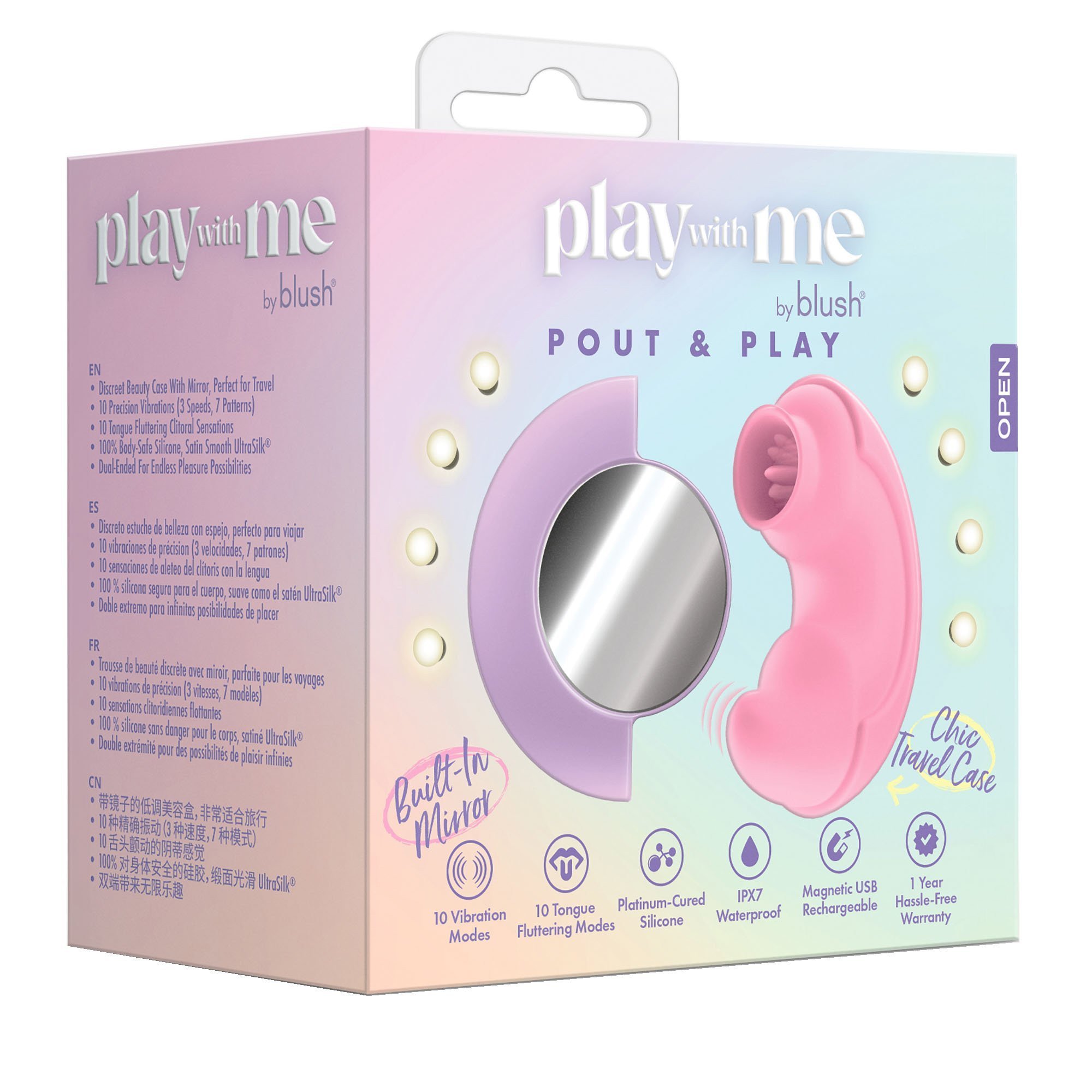 Klitorinis stimuliatorius „Pout & Play“ - Blush