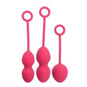 Rožinių vaginalinių kamuoliukų rinkinys „Nova“