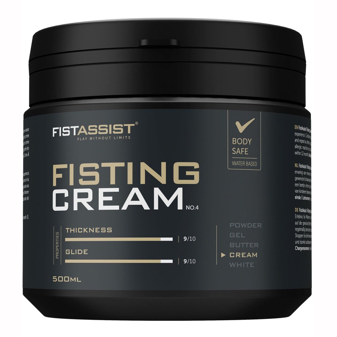 Analinis kremas „Fistassist Fisting Cream“, 500 ml - Cobeco Pharma