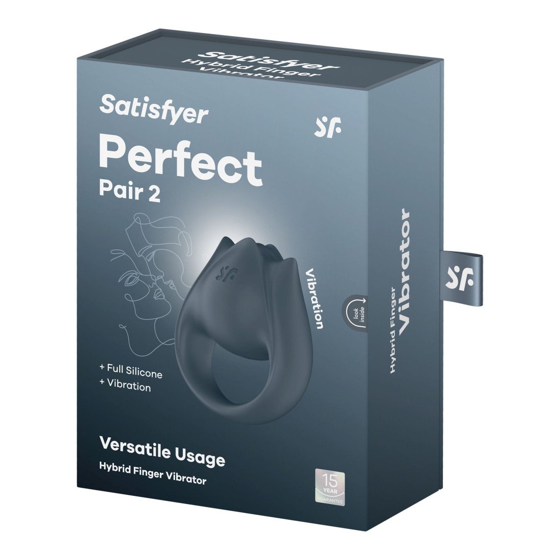 Vibruojantis antpirštis - penio žiedas „Perfect Pair 2“ - Satisfyer