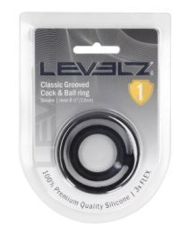 Penio ir sėklidžių žiedas „Classic Grooved Cock & Ball Ring“ - Levelz