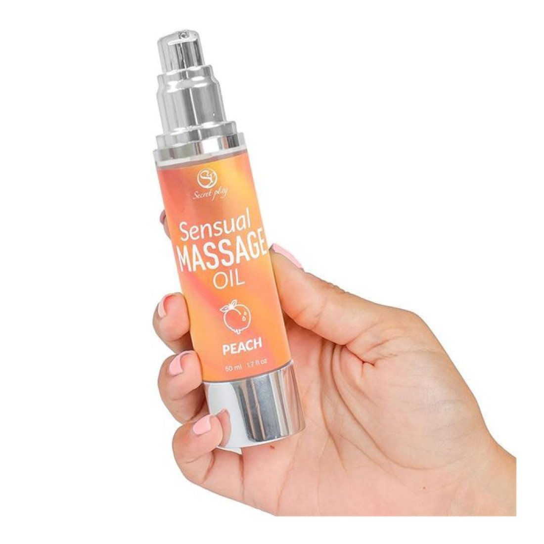 Masažo aliejus „Sensual Massage Oil Peach“, 50 ml - Secret Play