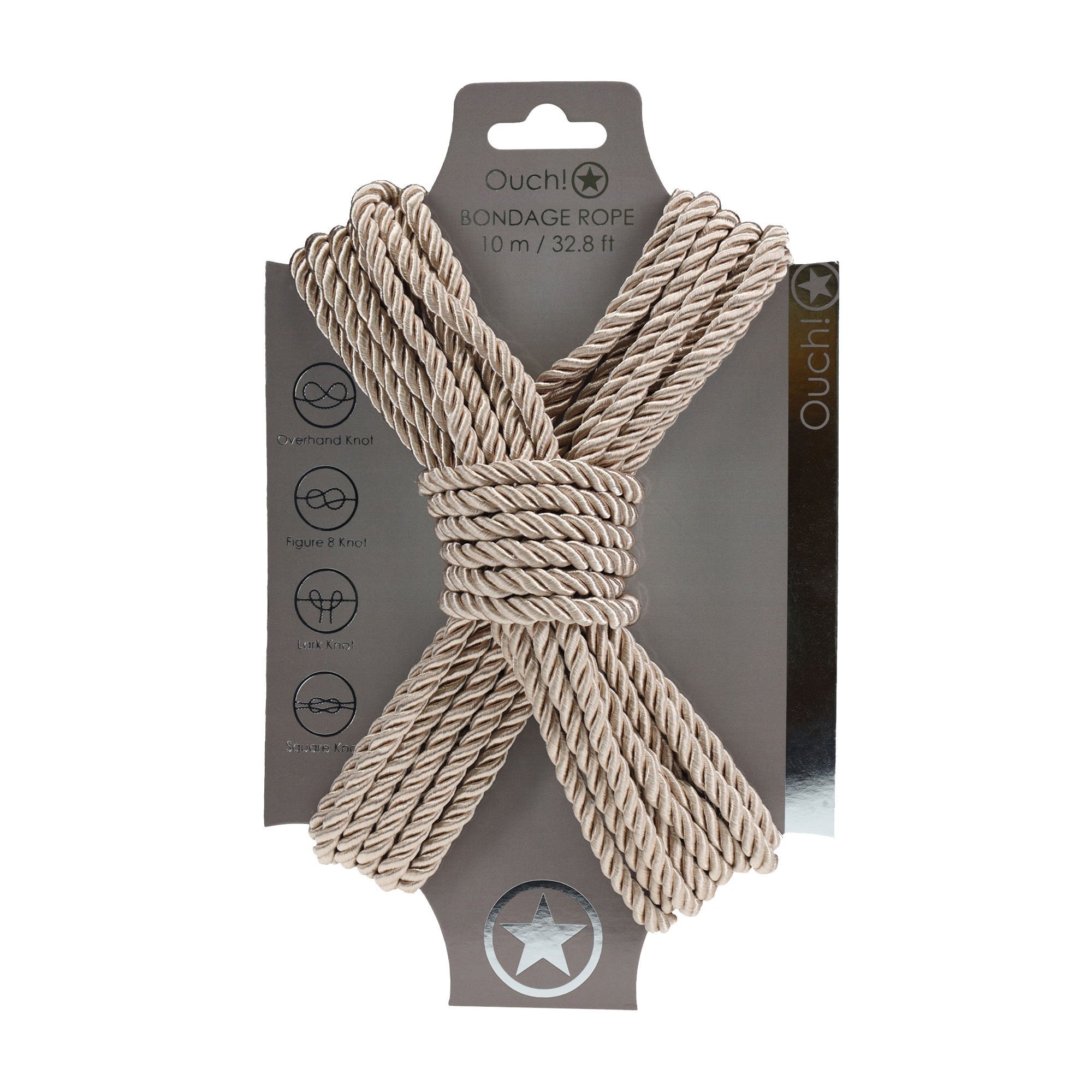 Suvaržymo virvė „Bondage Rope Gold“, 10 m - Ouch!