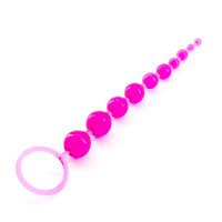 Analiniai karoliukai „Basic Anal Beads Pink” - Crushious