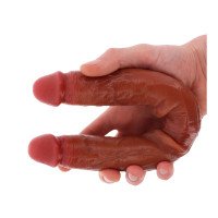 Dvigubas dildo „Foreskin Doubledong 40 cm“ - Get Real