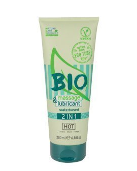 Ekologiškas masažinis lubrikantas „Bio Massage & Lubricant“, 200 ml - Hot