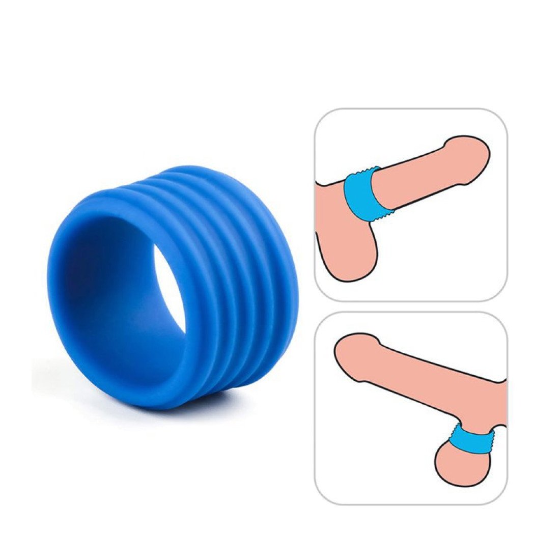 Penio žiedas „Deep Rib Grip“ - Love Toy