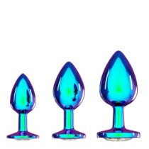 Analinių kaiščių rinkinys „Metal Anal Plug Set“ - Ouch!