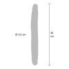 Dvigubas dildo „Foreskin Doubledong 35 cm“ - Get Real