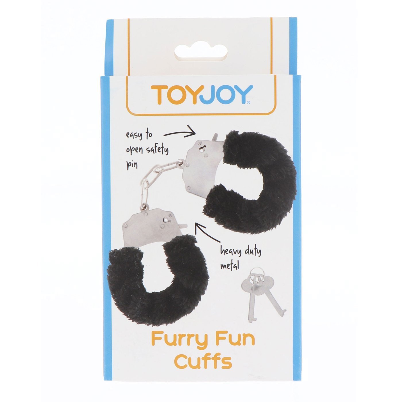 Metaliniai antrankiai „Furry Fun Cuffs“ - ToyJoy