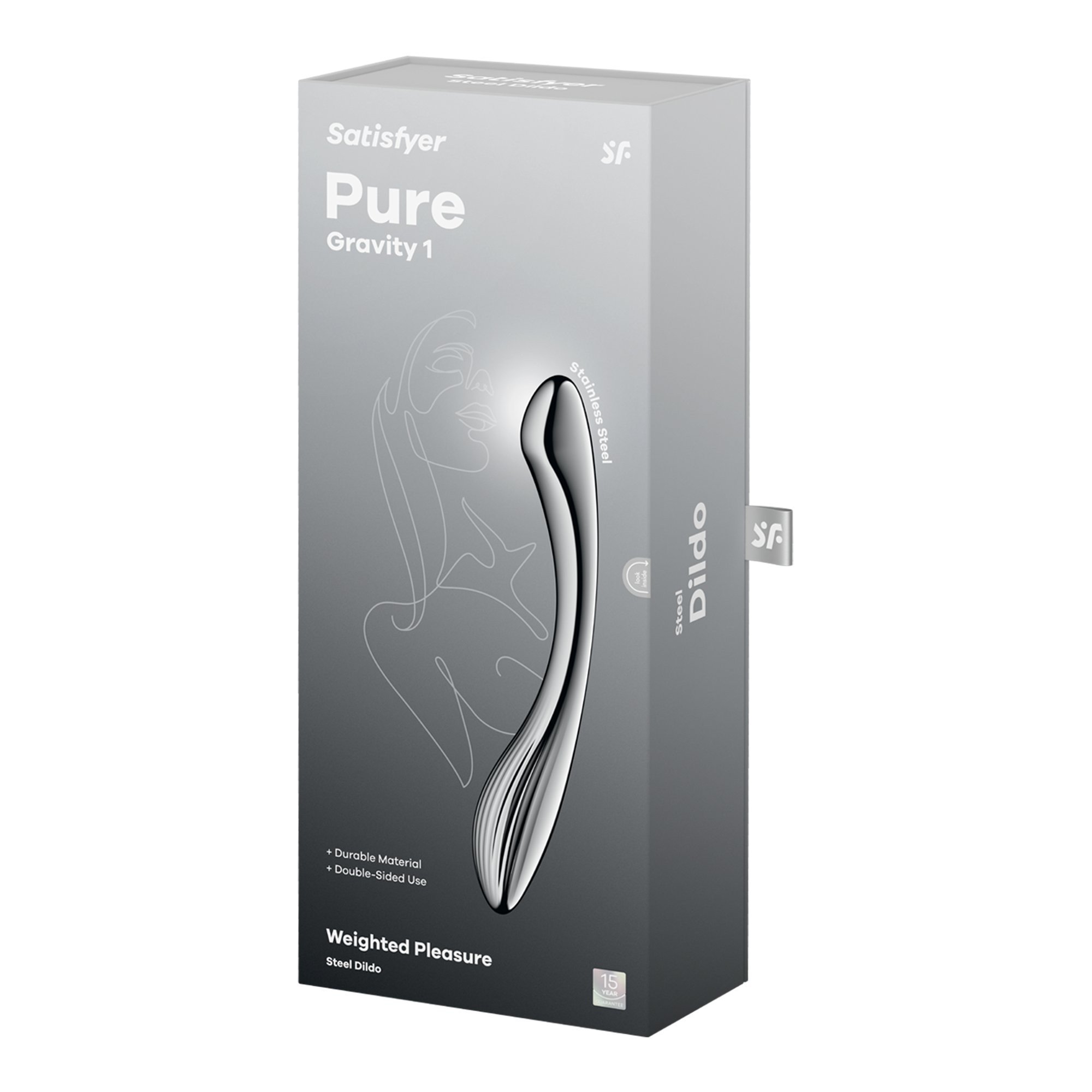 Metalinis dildo „Pure Gravity 1” - Satisfyer