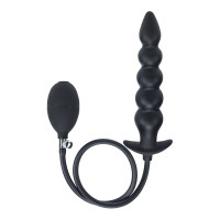 Pripučiami analiniai karoliukai „Beaded Inflatable Anal Plug“ - Levelz