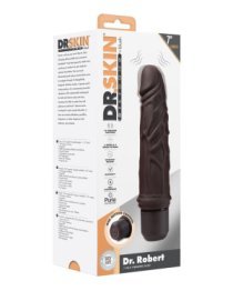 Vibruojantis dildo „Dr. Skin Dr. Robert“ - Blush