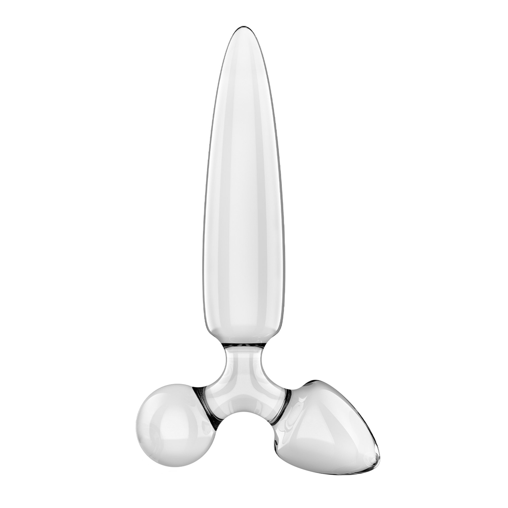 Stiklinis dildo „Triple Crystal 1” - Satisfyer