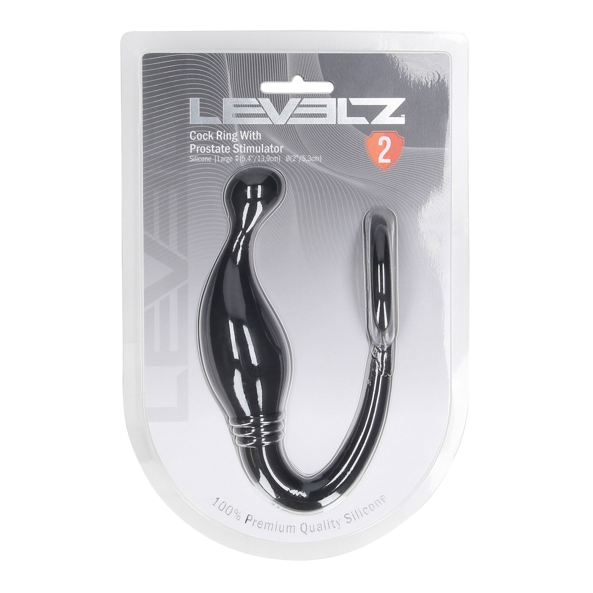 Prostatos masažuoklis - penio žiedas „Cock Ring with Prostate Stimulator Large“ - Levelz