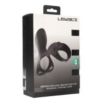 Vibruojanti penio mova - kaištis „Vibrating Cock and Ball Ring“ - Levelz