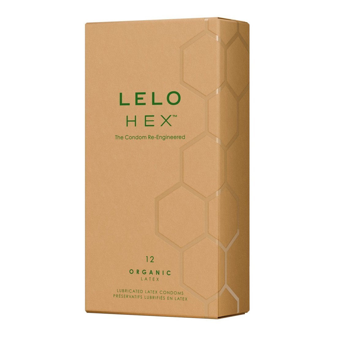 Prezervatyvai „HEX Organic Latex“, 12 vnt - LELO