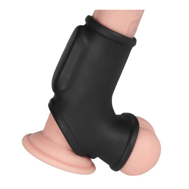 Vibruojanti penio ir sėklidžių mova „Knights Ring Silk“ - Love Toy