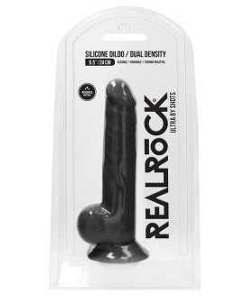 Juodas silikoninis falo imitatorius „Realistic Nr. 9.5“ - RealRock