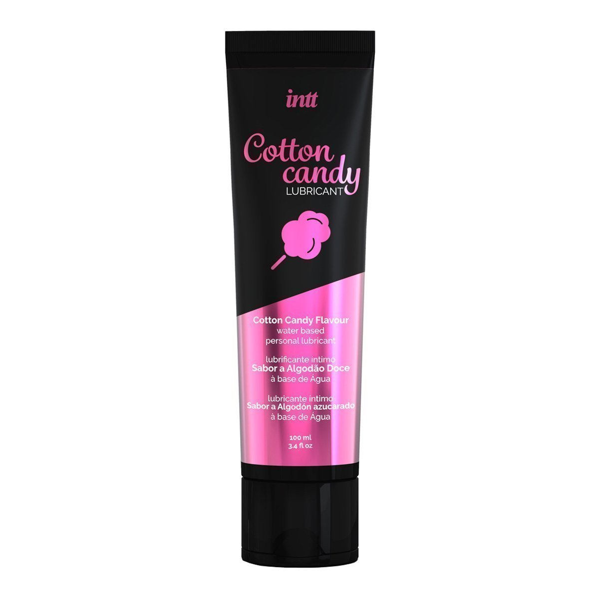 Vandens pagrindo lubrikantas „Cotton Candy“, 100 ml - Intt