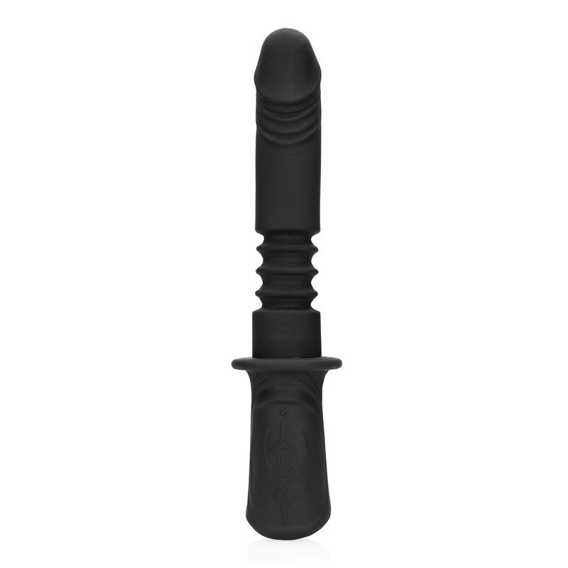 Automatinis vibratorius „Handheld Silicone Vibrating and Thrusting Dildo“ - Ouch!