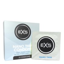 Ploni prezervatyvai „Nano Thin“, 3 vnt. - EXS Condoms