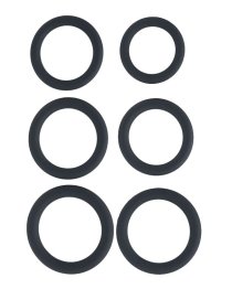 Penio žiedų rinkinys „Classic Silicone Cockring Set“ - Levelz